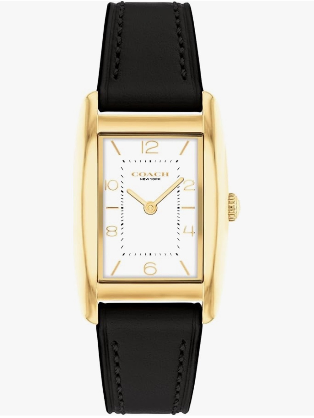 Coach Black and White Watch Size Guide Graphic
